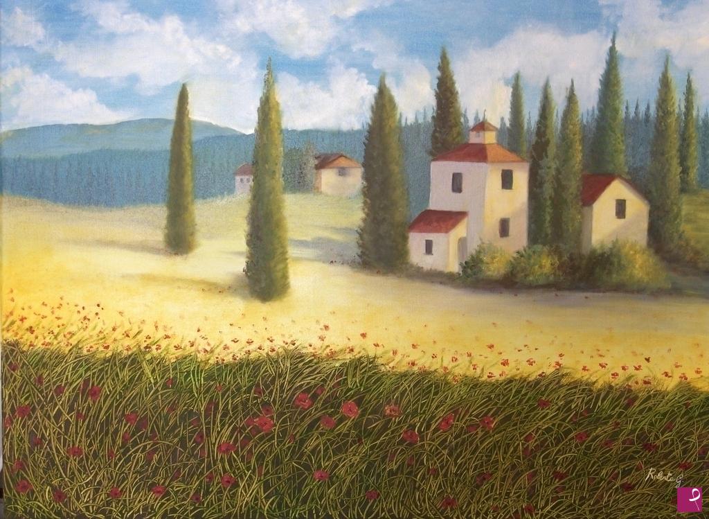 quadri in vendita online - Campagna toscana 1