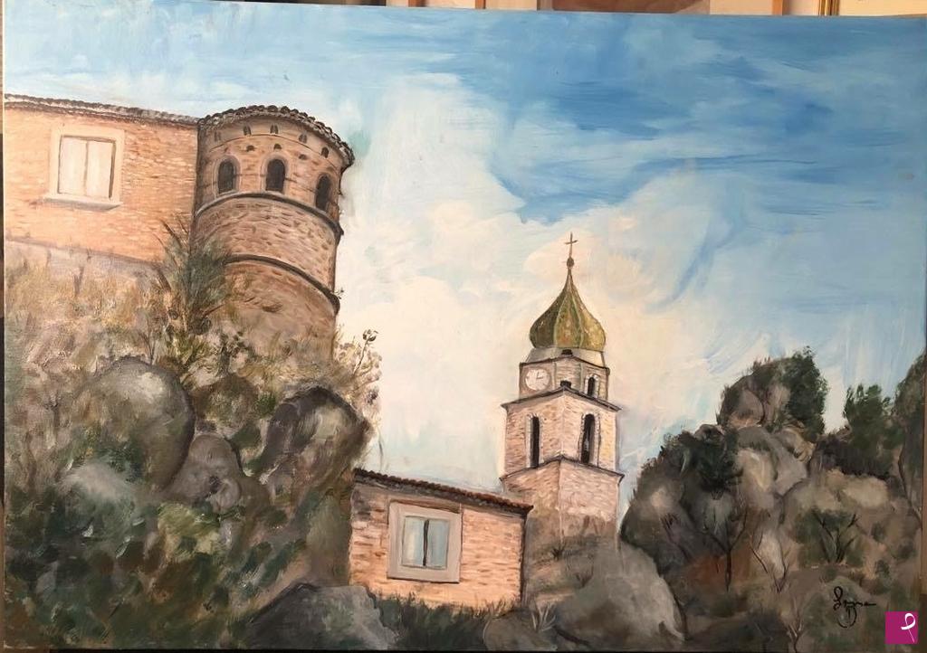 quadri in vendita online - Campanile 