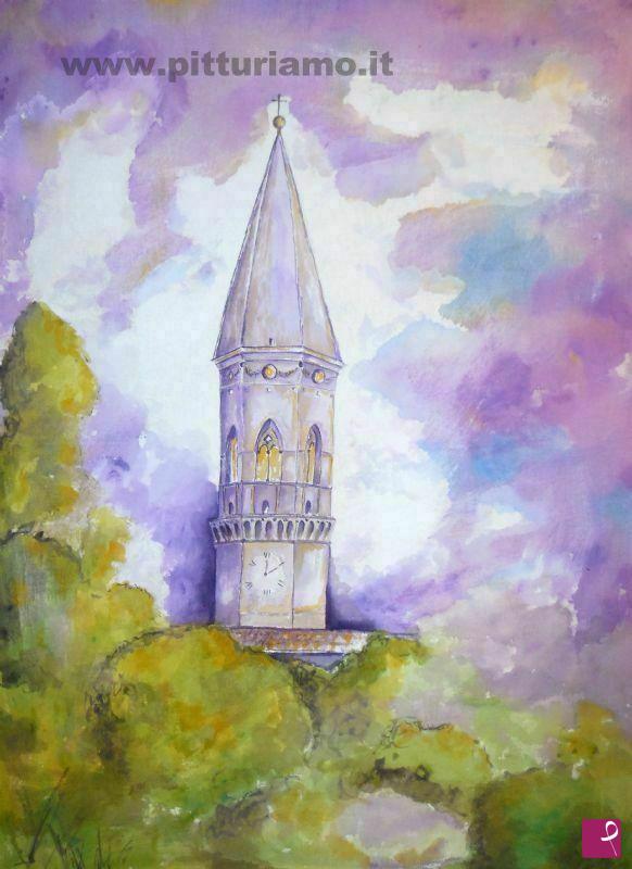 quadri in vendita online - Campanile