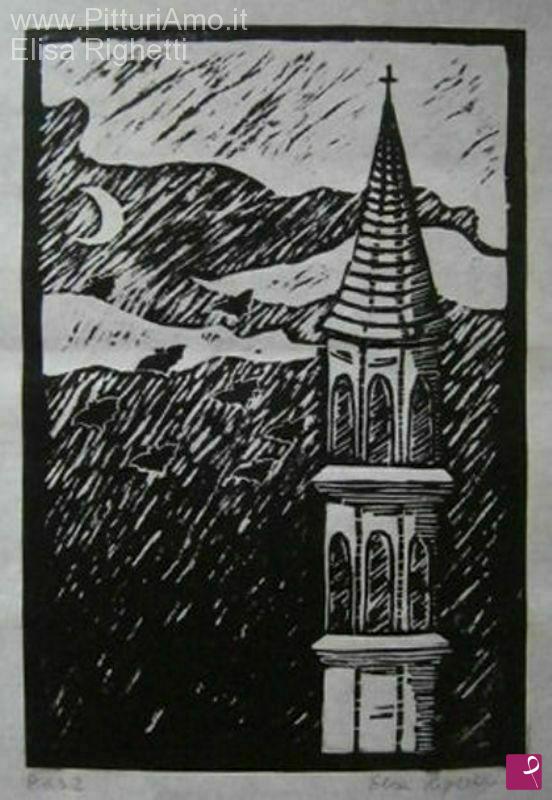 quadri in vendita online - Campanile