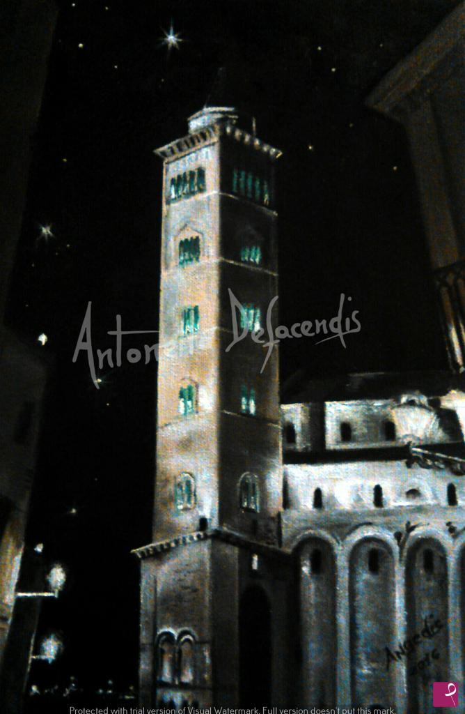 quadri in vendita online - Campanile Cattedrale di Trani (Piazza Duomo) - codice archivio AD-SN-2016 