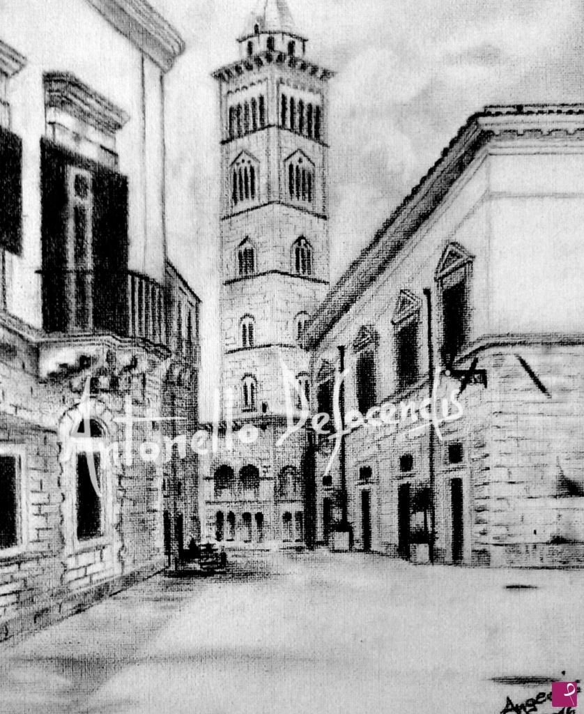 quadri in vendita online - Campanile Cattedrale di Trani  (Via Archivio) codice archivio AD-SN-2016 