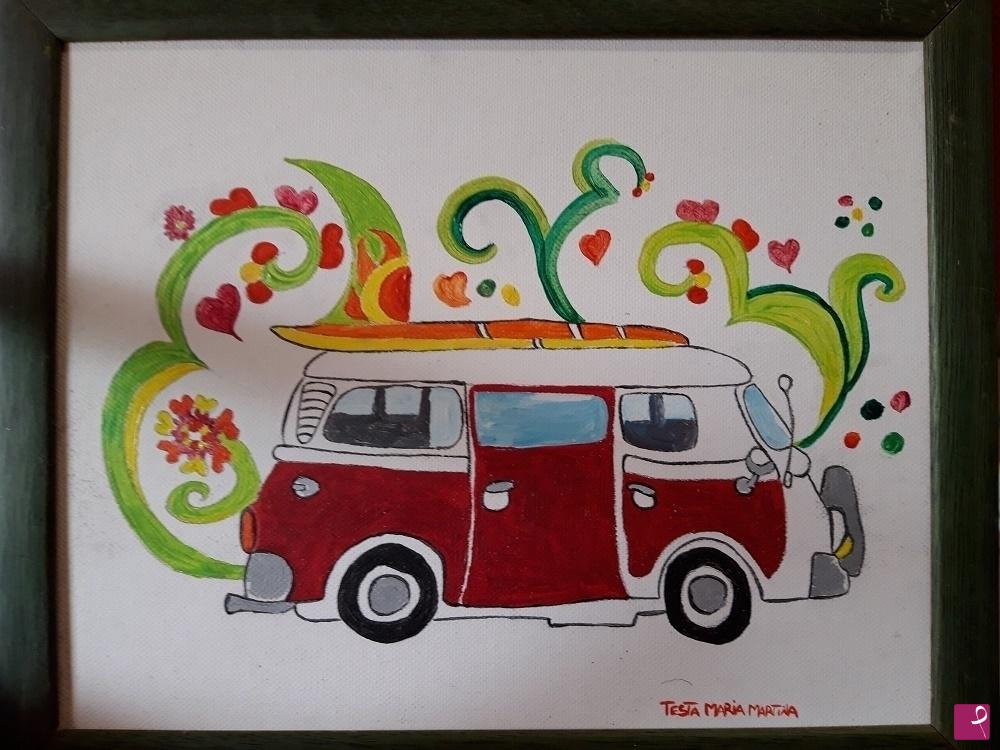 quadri in vendita online - camper  volkswagen