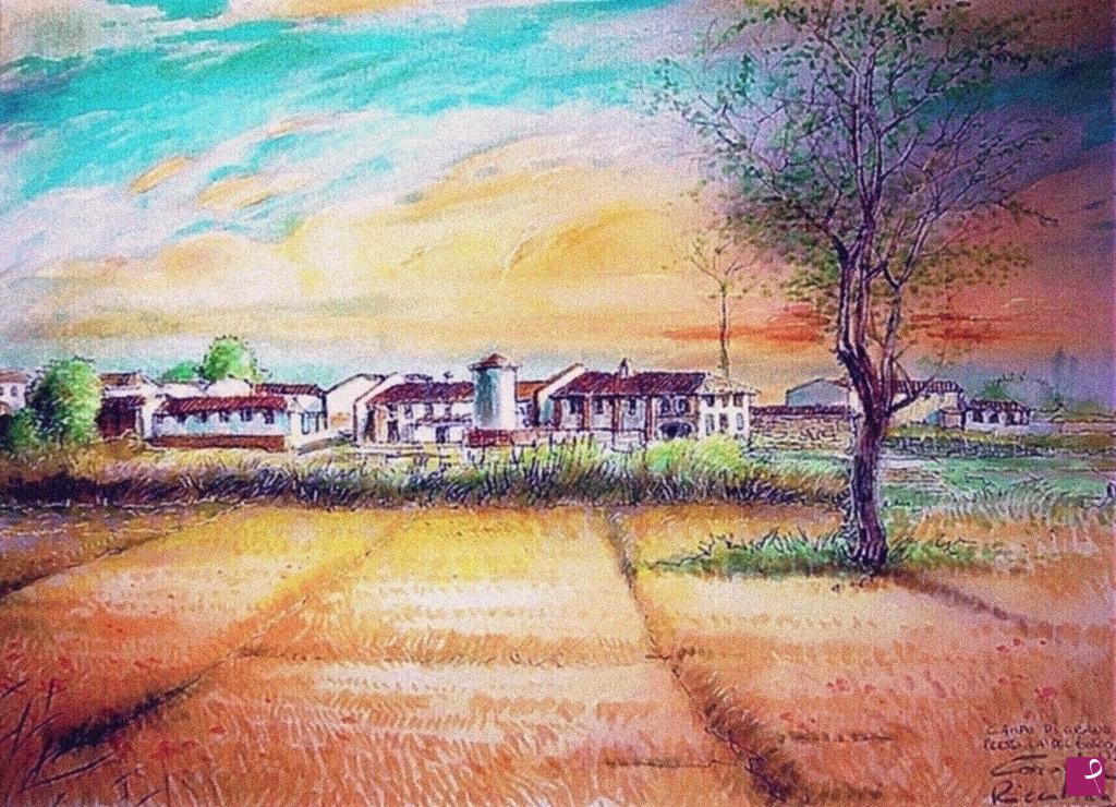 quadri in vendita online - Campi di grano