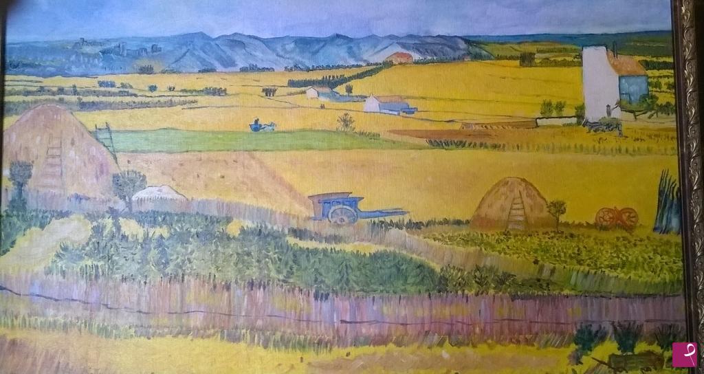 quadri in vendita online - Campi di grano a La Crau