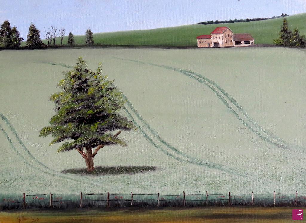 quadri in vendita online - Campi in Borgogna