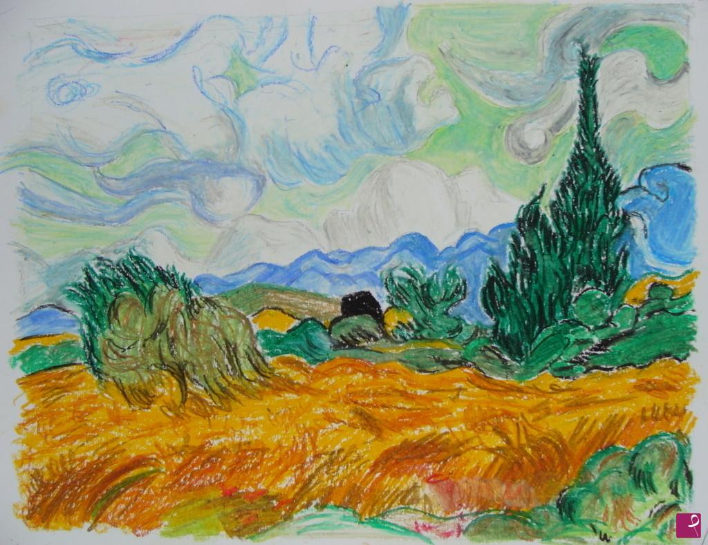 quadri in vendita online - campo di frumento