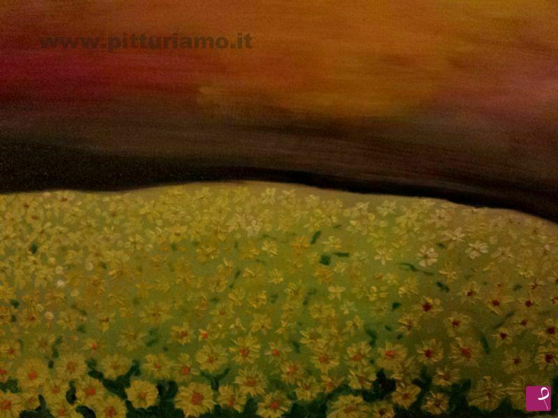 quadri in vendita online - campo di girasoli