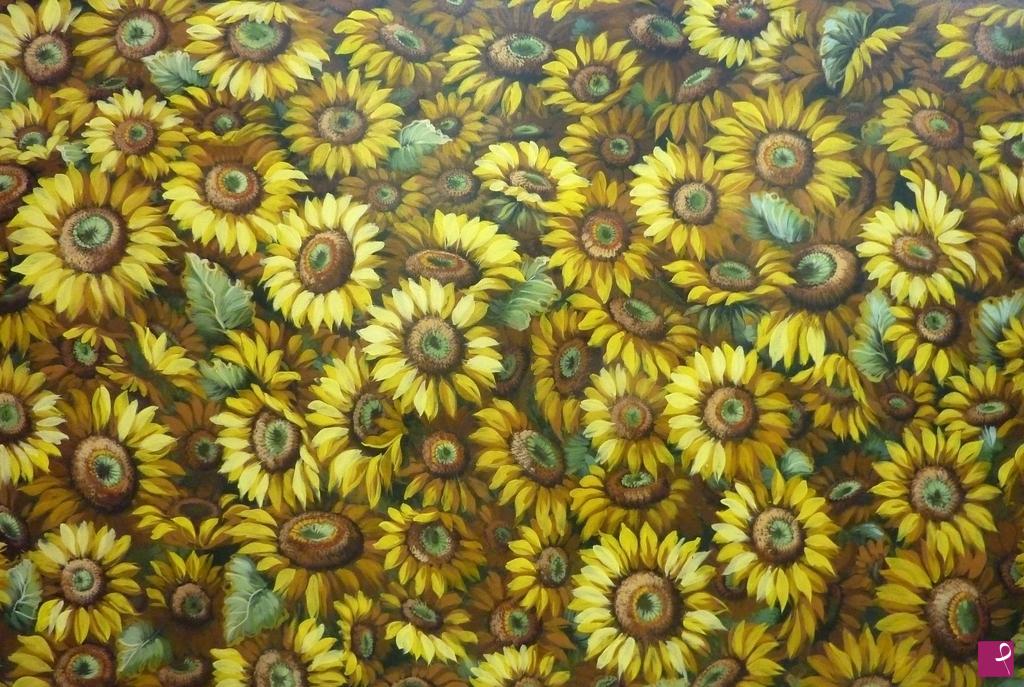 quadri in vendita online - campo di girasoli