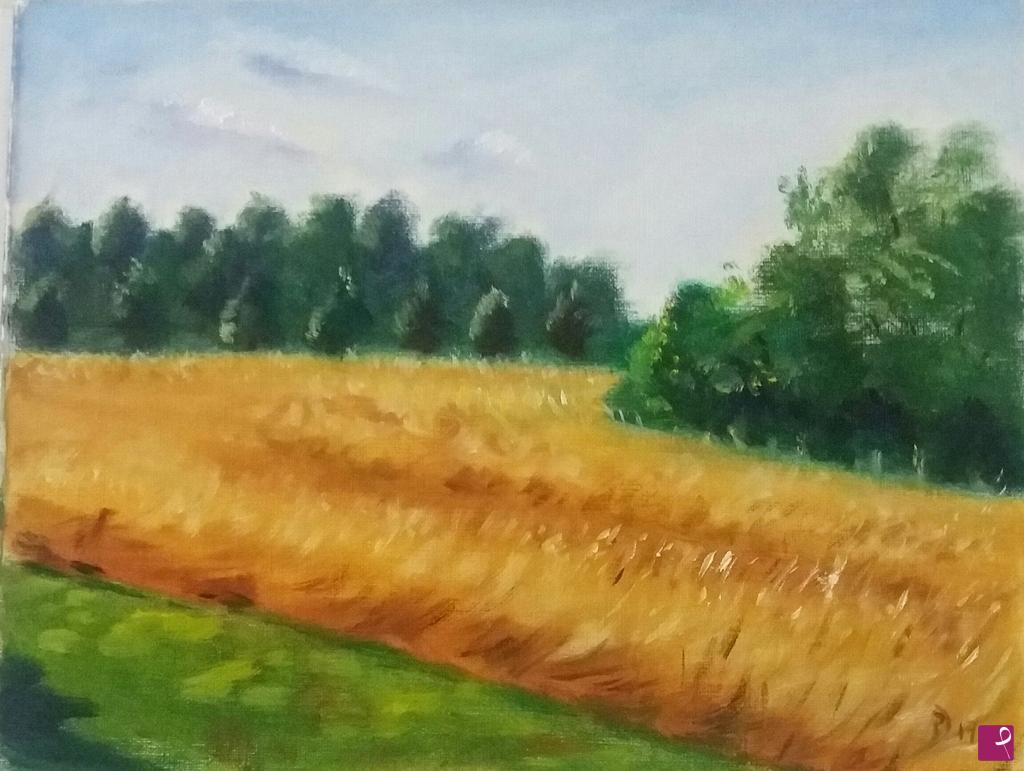 quadri in vendita online - Campo di grano