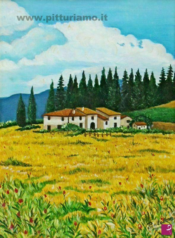 quadri in vendita online - campo di grano
