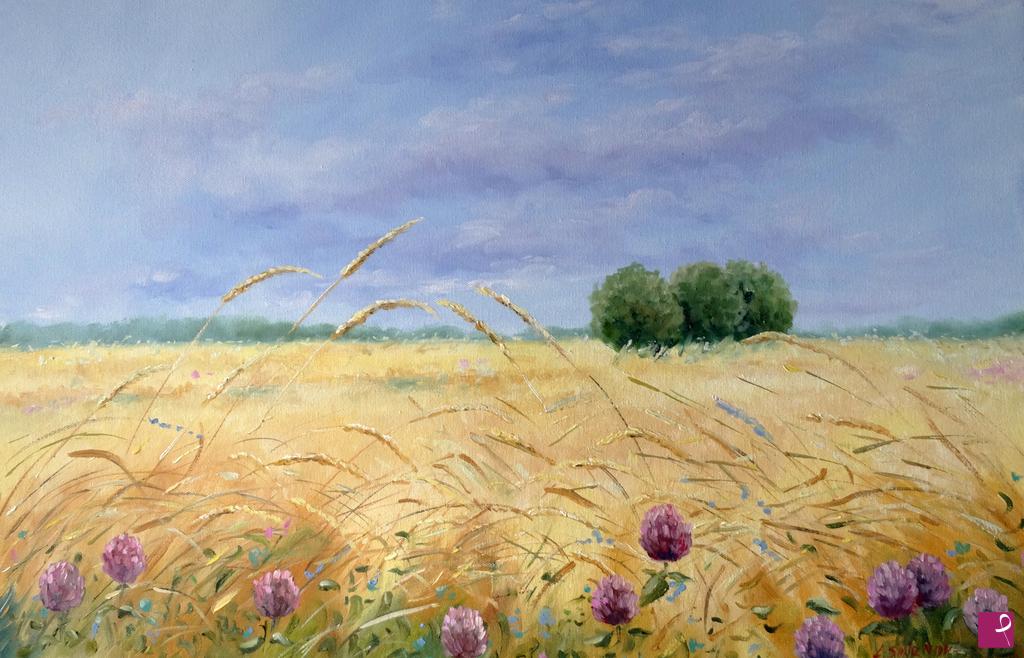 quadri in vendita online - Campo di grano