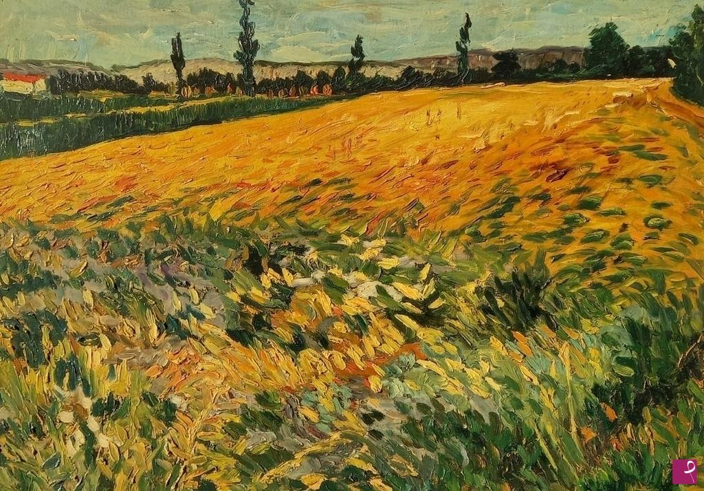 quadri in vendita online - Campo di grano