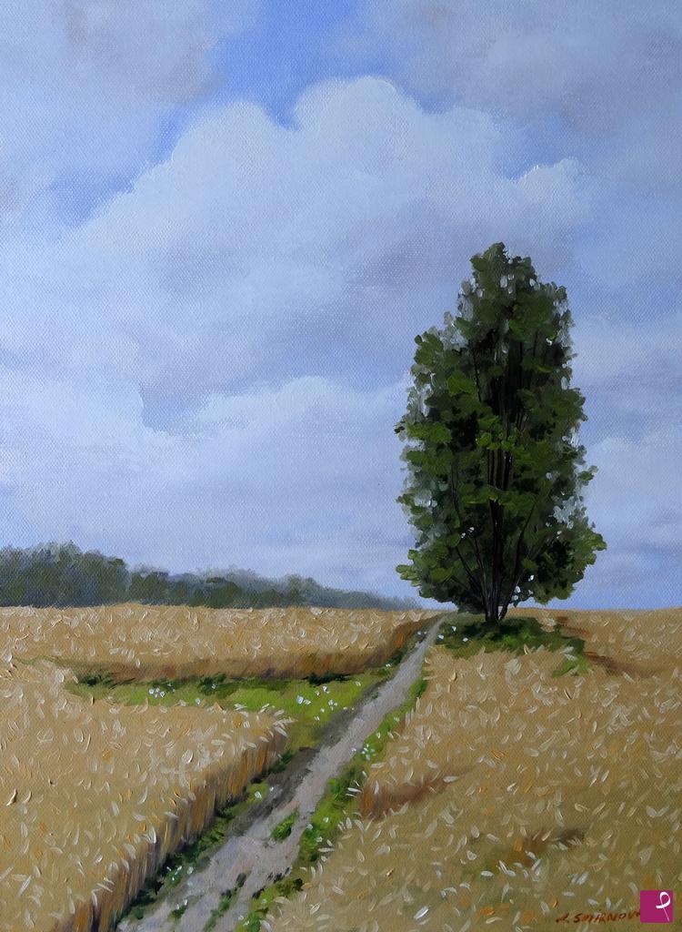 quadri in vendita online - Campo di grano