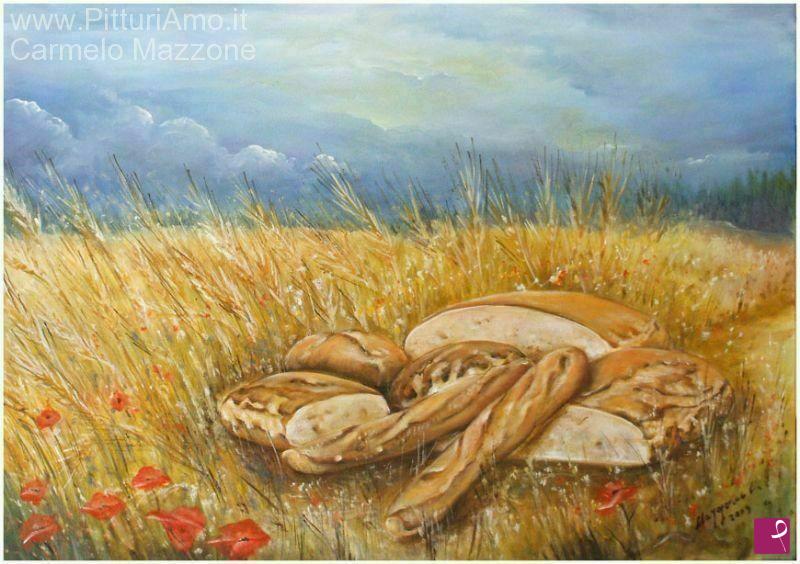 quadri in vendita online - Campo di grano
