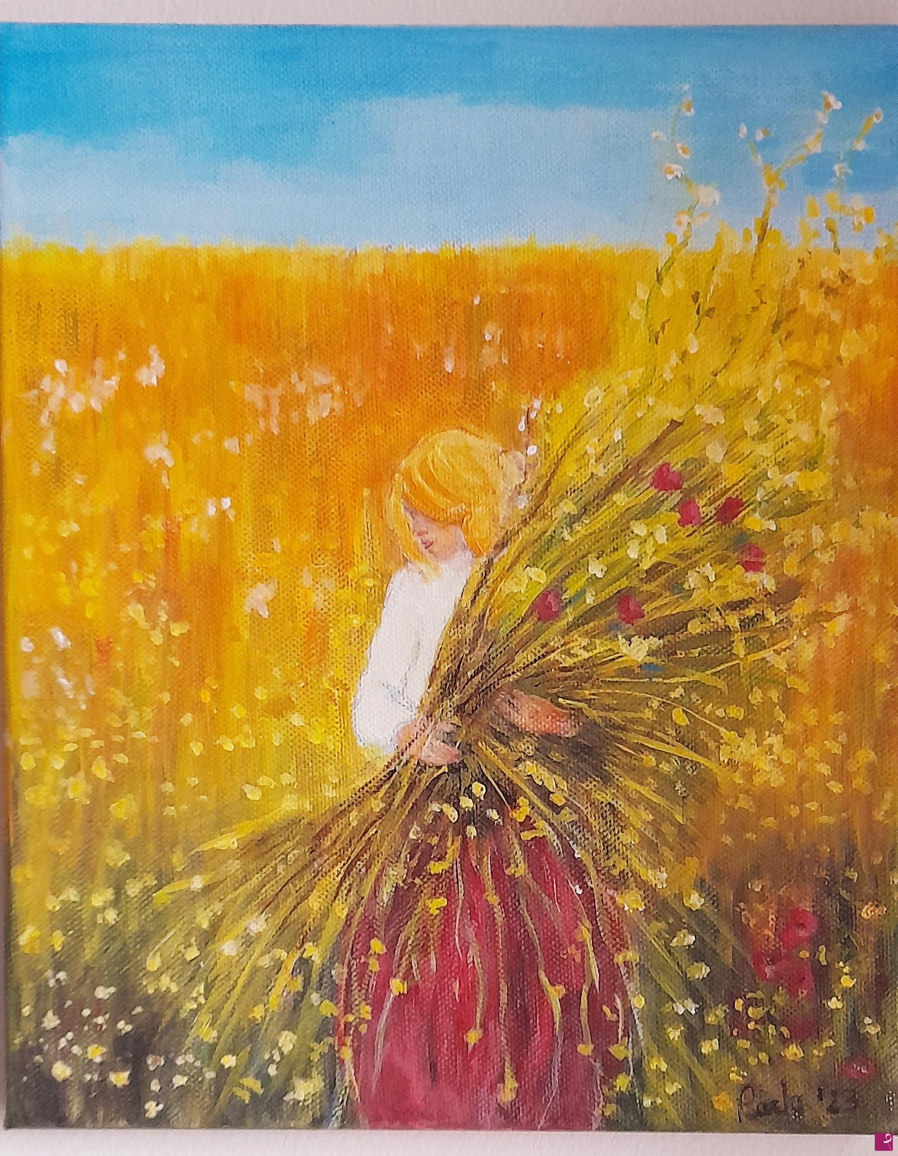 quadri in vendita online - Campo di grano