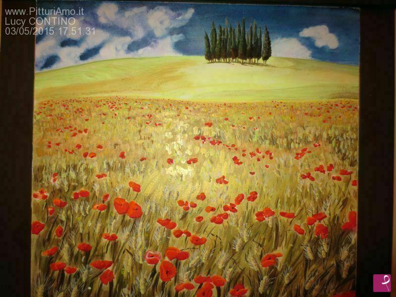 quadri in vendita online - Campo di grano