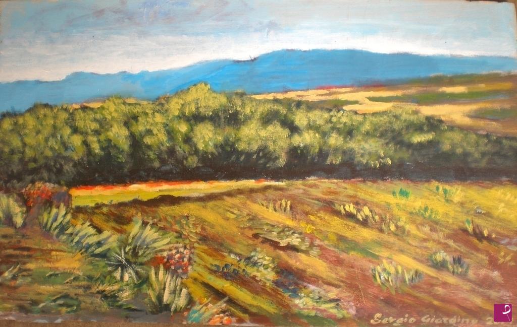 quadri in vendita online - Campo di grano