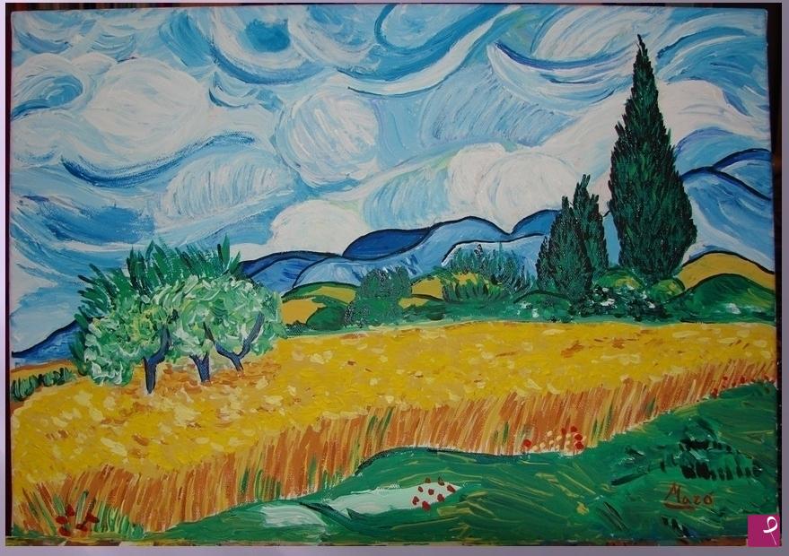 quadri in vendita online - Campo di Grano dopo il Temporale