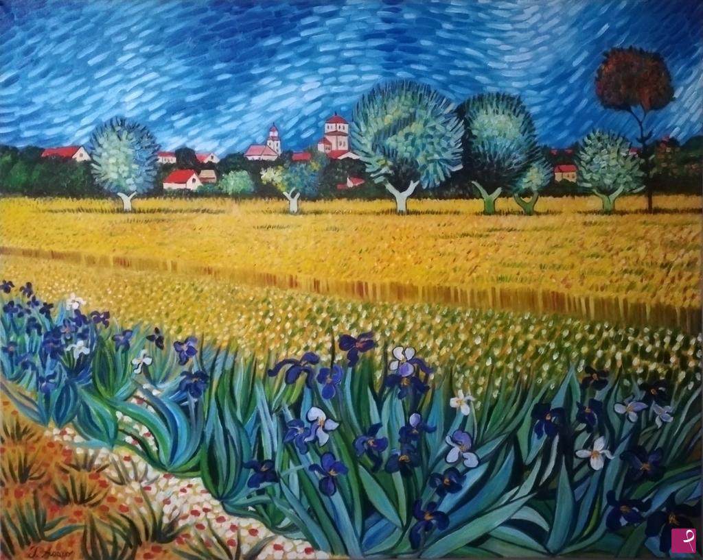 quadri in vendita online - campo di iris 2