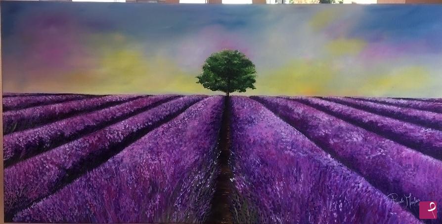 quadri in vendita online - Campo di lavanda - Provenza