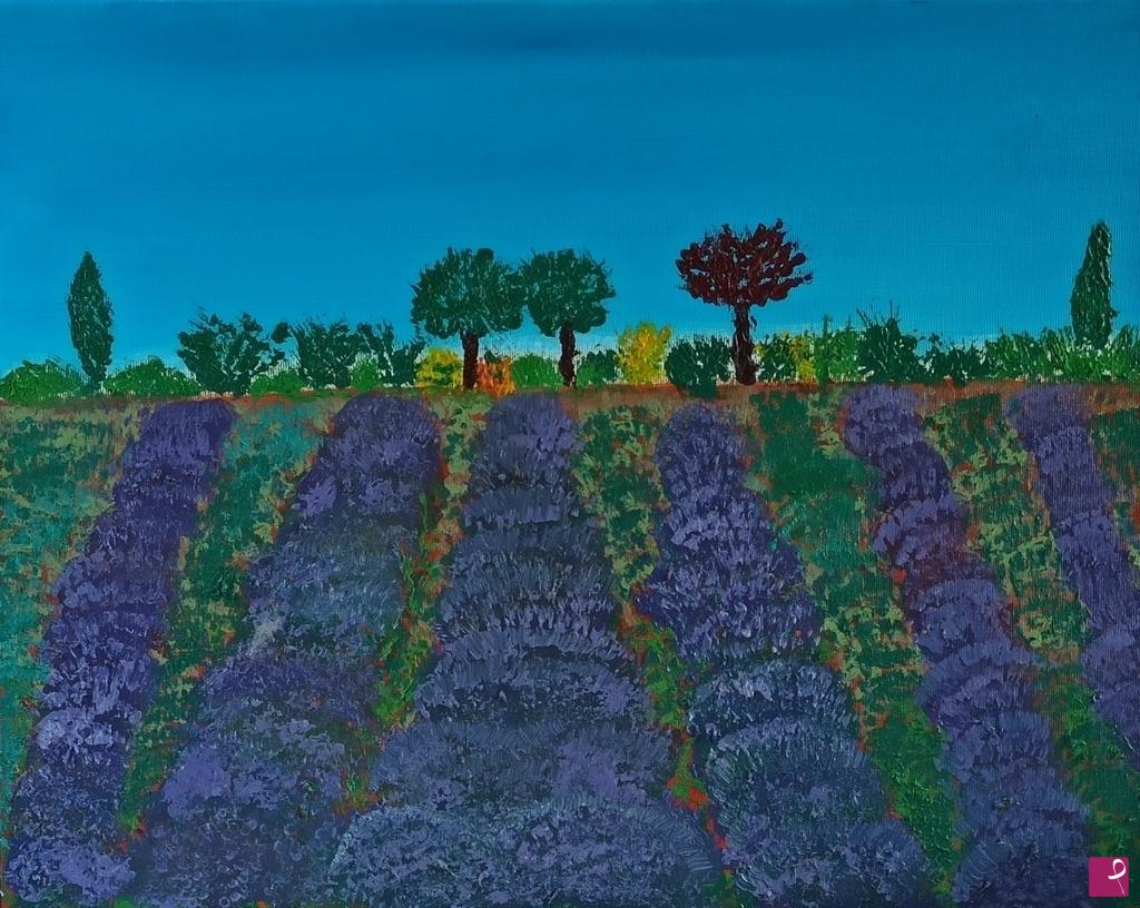 quadri in vendita online - Campo di Lavanda