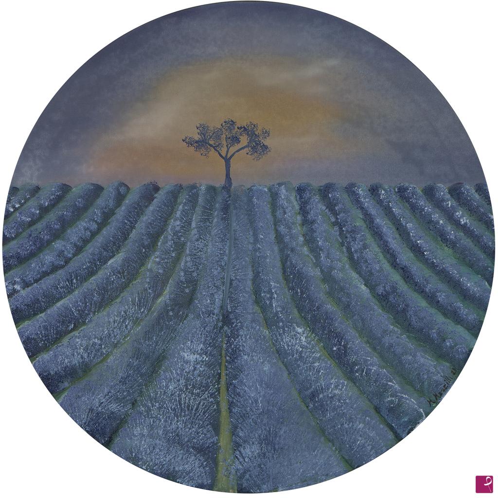 quadri in vendita online - Campo di lavanda