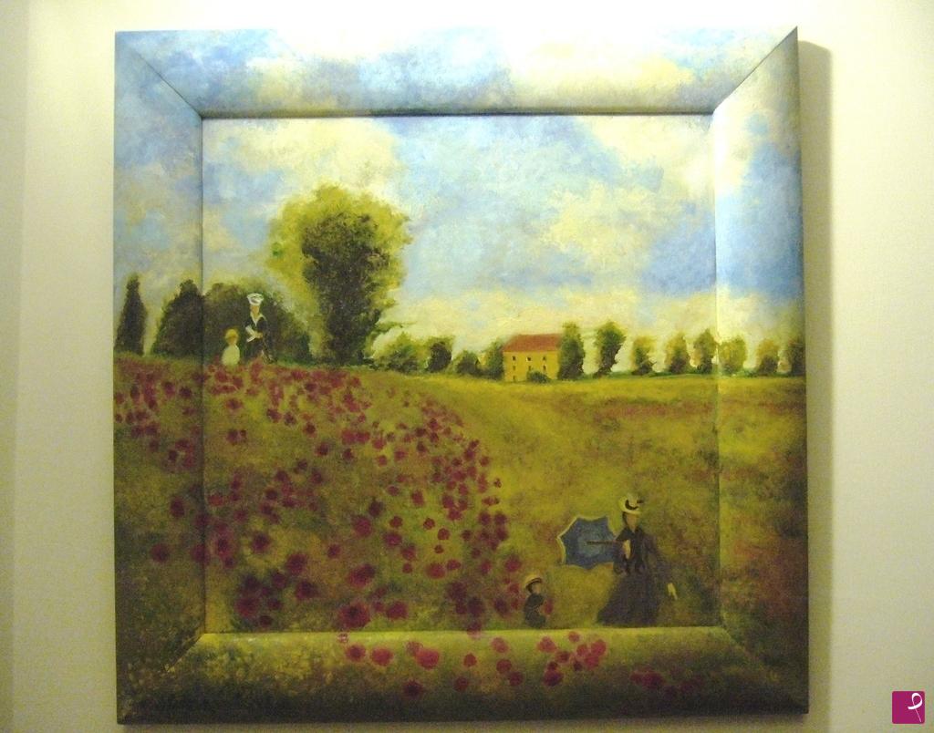 quadri in vendita online - Campo di papaveri