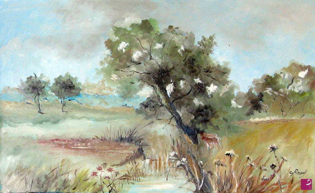 quadri in vendita online - campo incolto