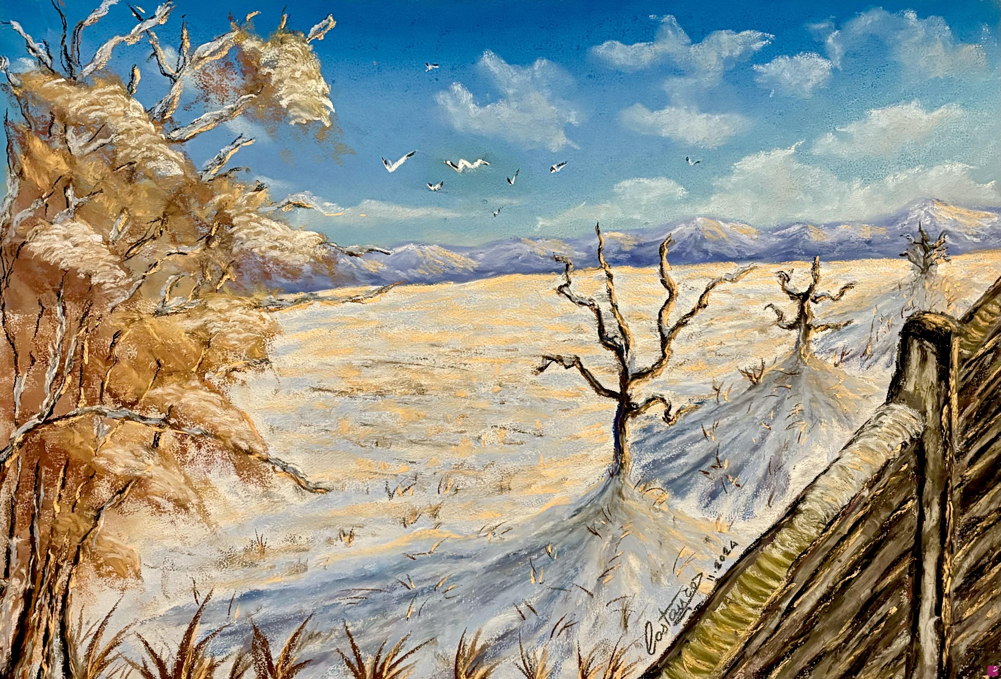 quadri in vendita online - Campo Innevato