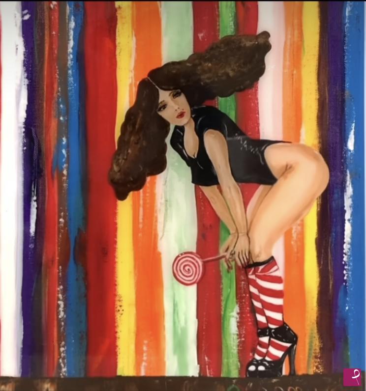 quadri in vendita online - Candy girl