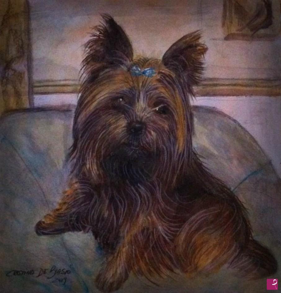 quadri in vendita online - Cane  di  Fiorella
