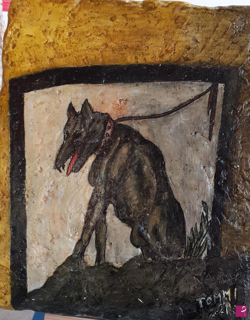 quadri in vendita online - Cane di Pompei (2021)