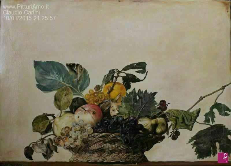 quadri in vendita online - Canestra di frutta