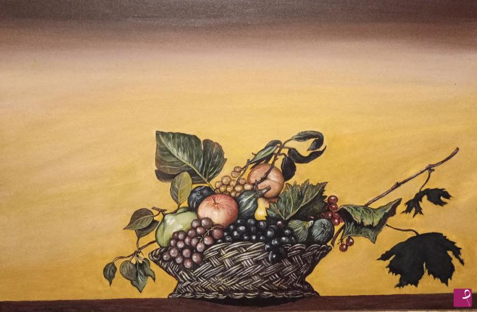 quadri in vendita online - Canestra di frutta (da Caravaggio)