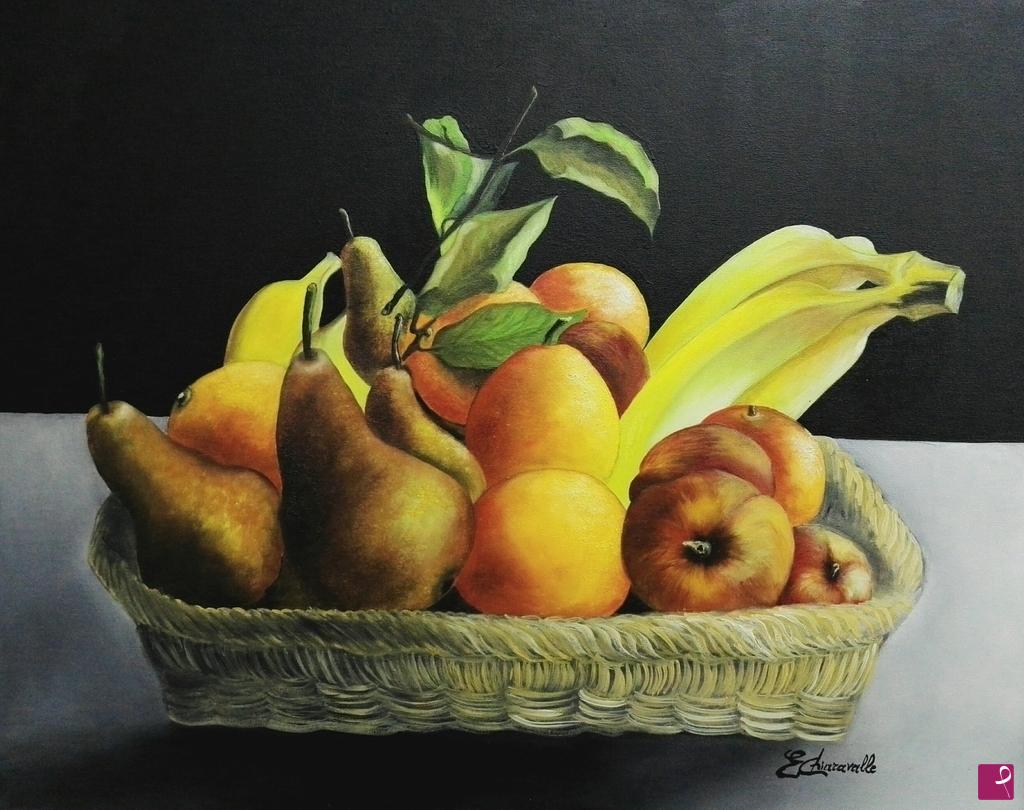 quadri in vendita online - Canestro di frutta