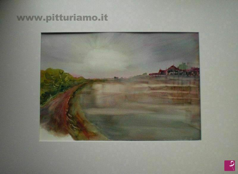 quadri in vendita online - capanne sul fiume