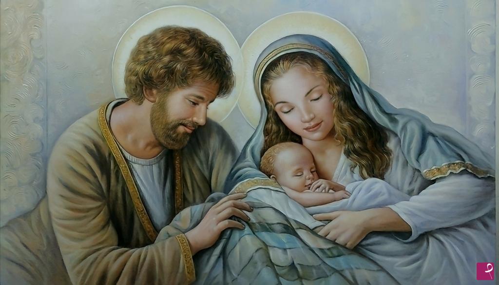 quadri in vendita online - Capezzale: La Sacra Famiglia