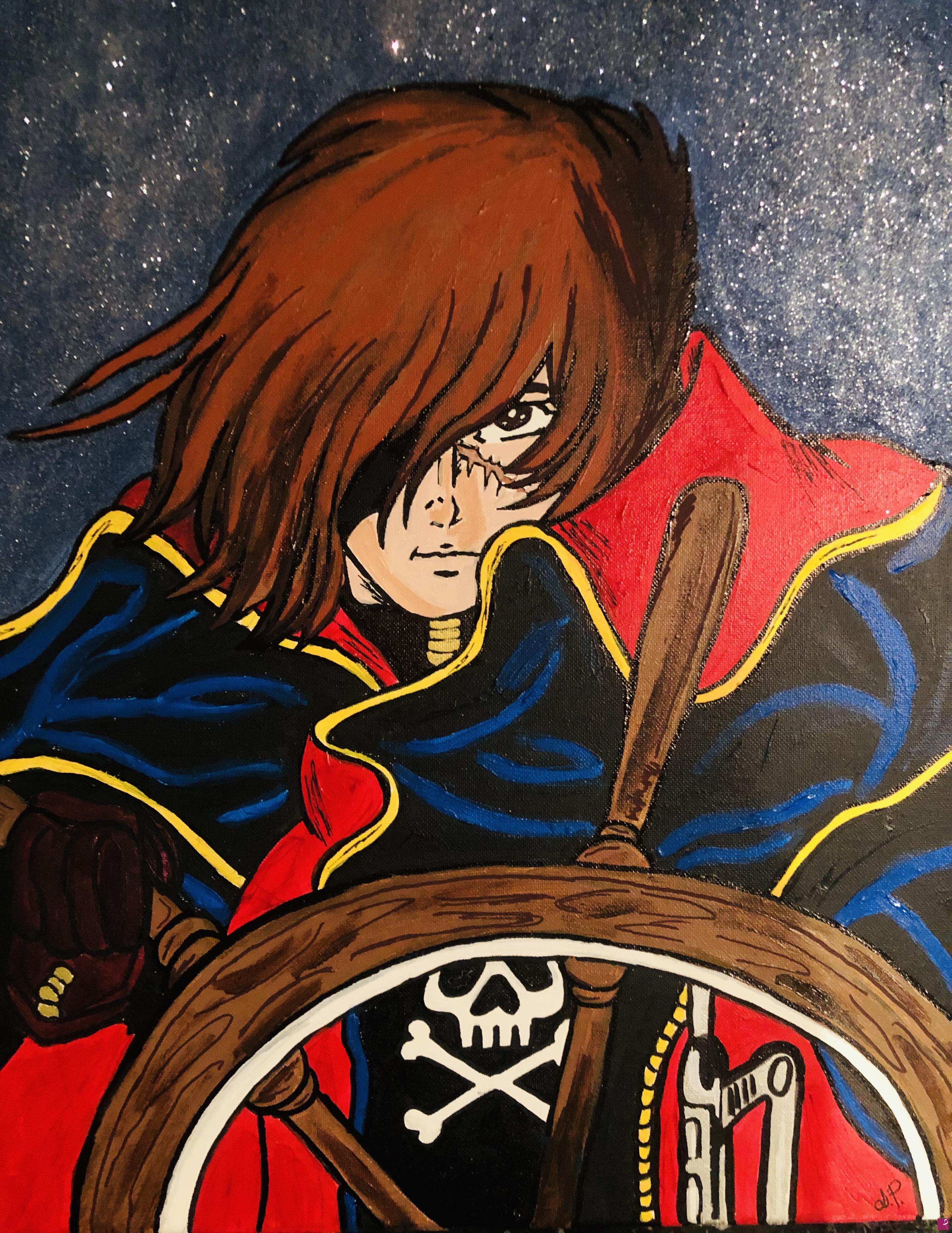 quadri in vendita online - Capitan harlock 