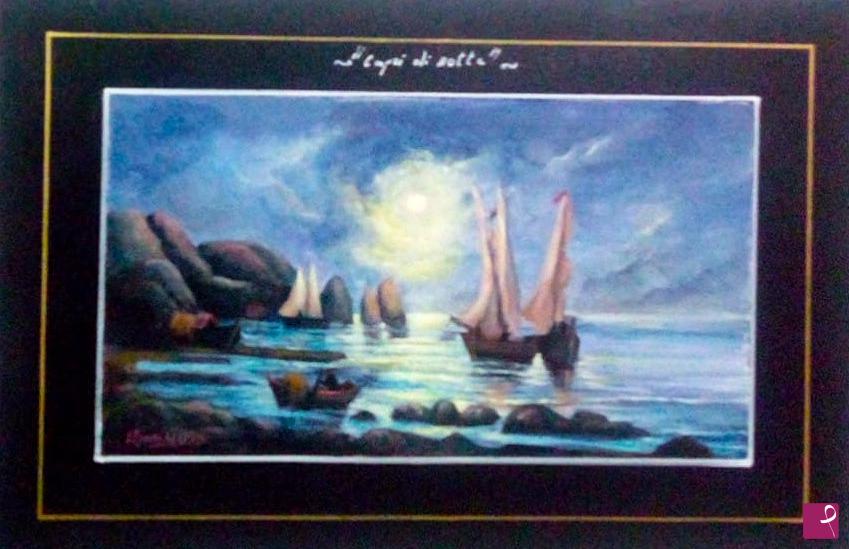 quadri in vendita online - "CAPRI DI NOTTE"