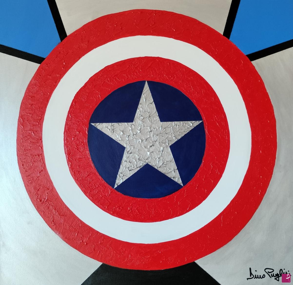 quadri in vendita online - Captain America – Lo Scudo