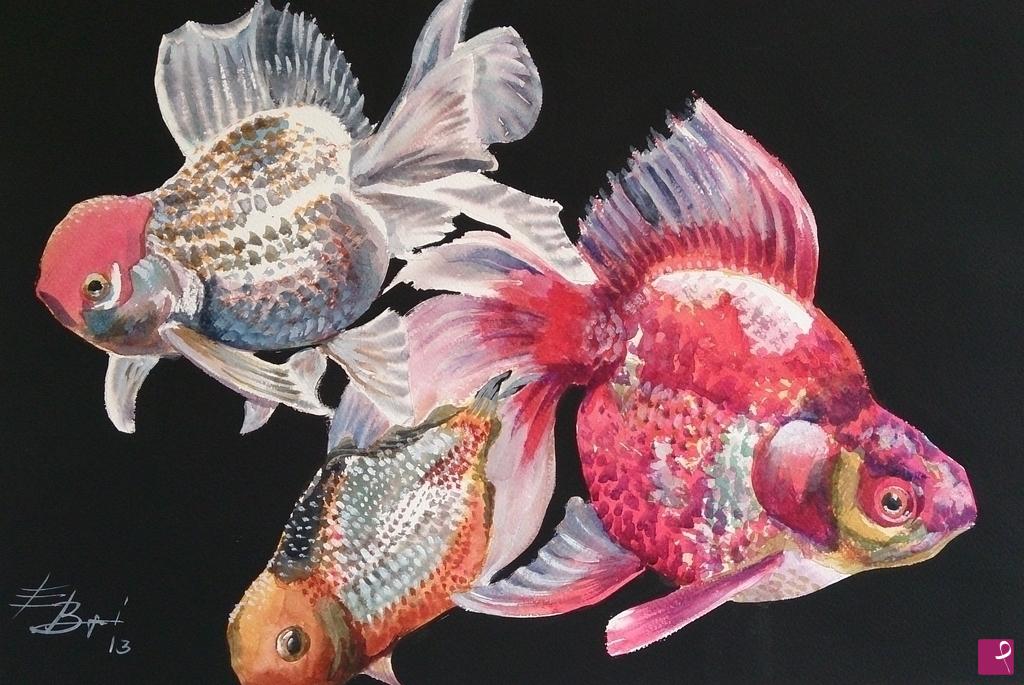 quadri in vendita online - carassius auratus 2
