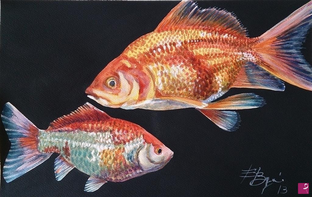 quadri in vendita online - carassius auratus 3