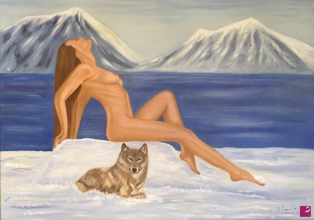 quadri in vendita online - Carezza d'inverno