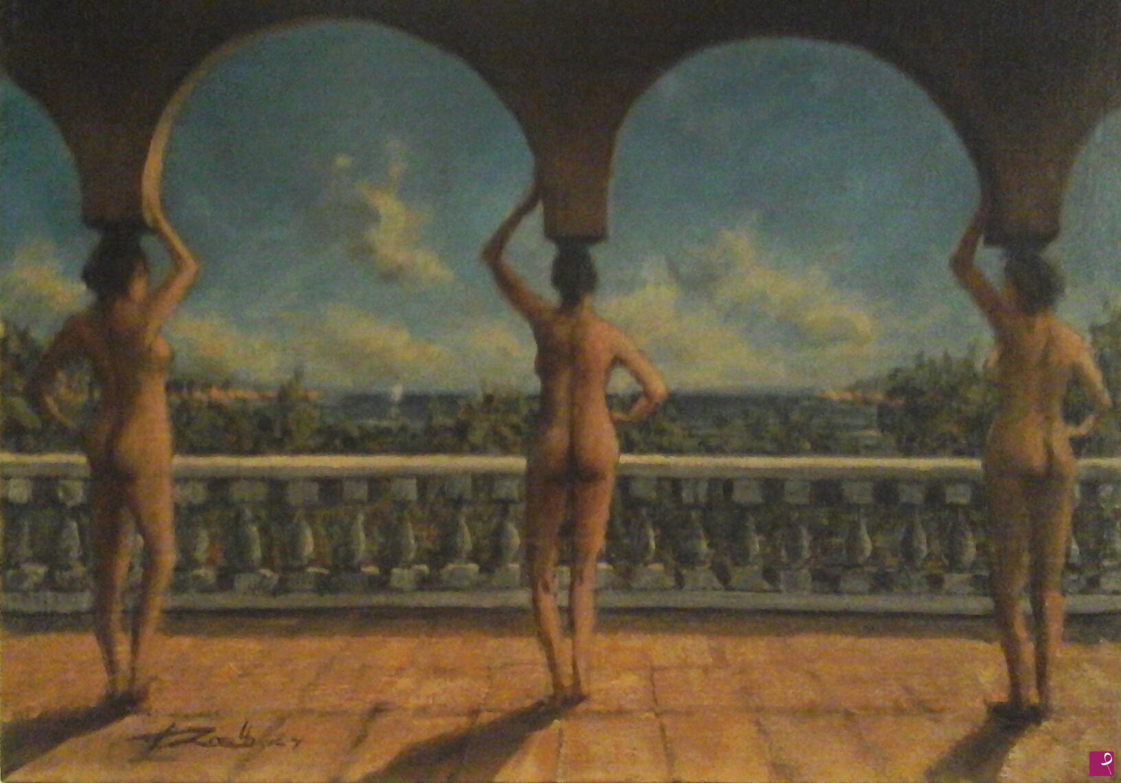 quadri in vendita online - Cariatidi laconi