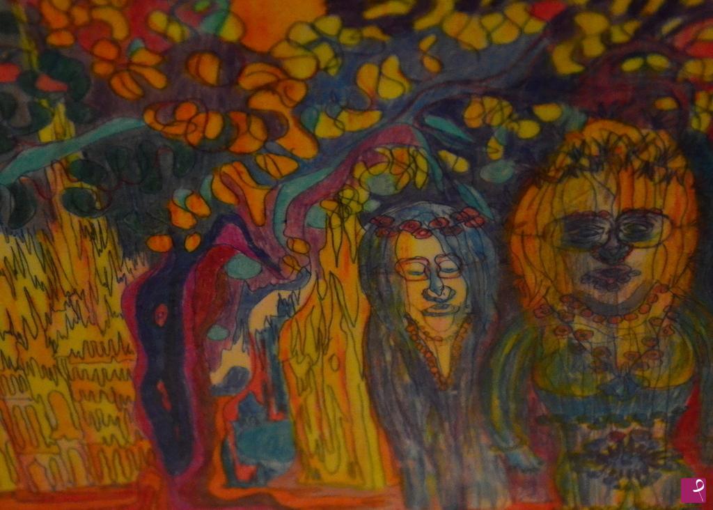 quadri in vendita online - CARNEVALE HIPPY GOTICO DISTORTO