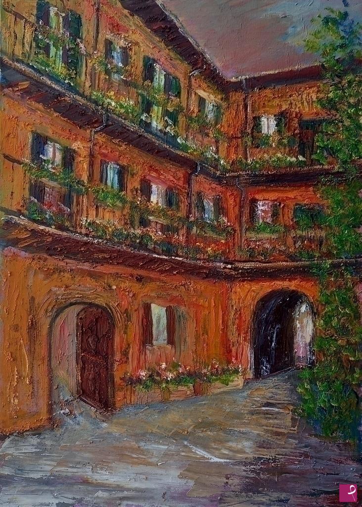 quadri in vendita online - Casa di ringhiera naviglio grande 