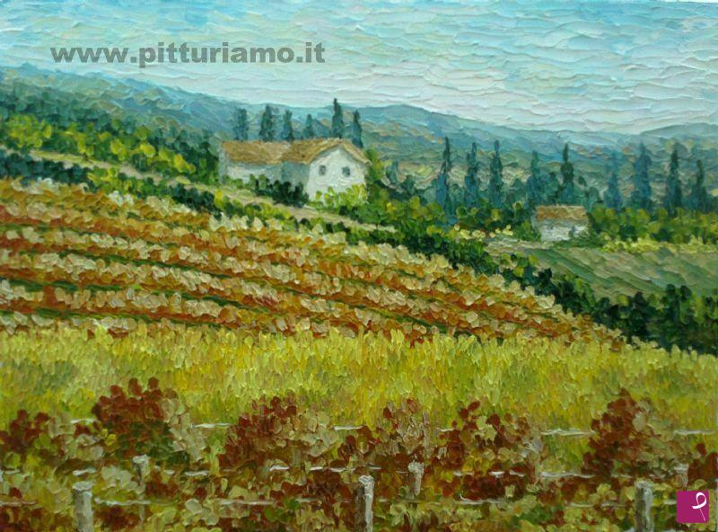quadri in vendita online - Casa in collina