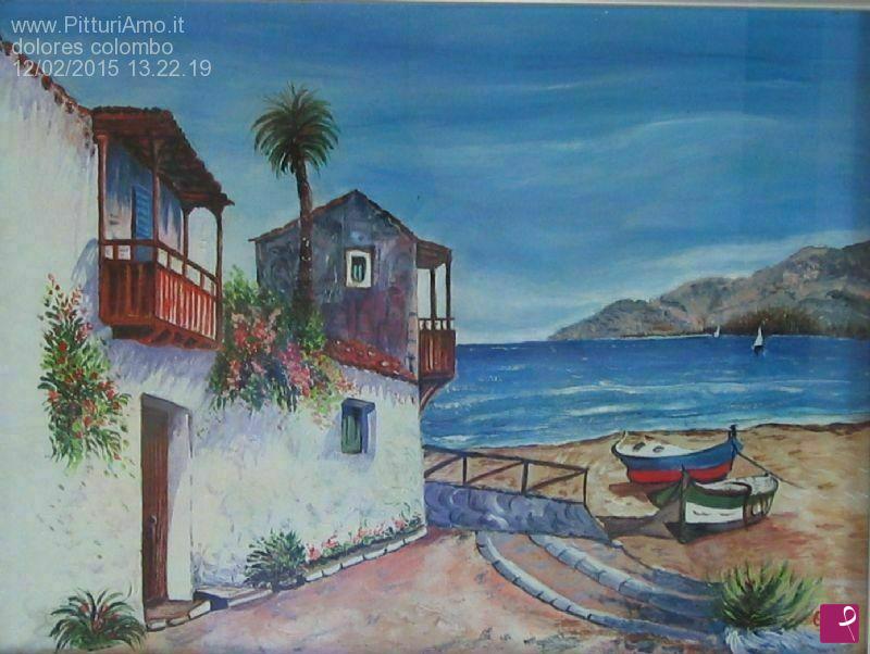 quadri in vendita online - casa in riva al mare