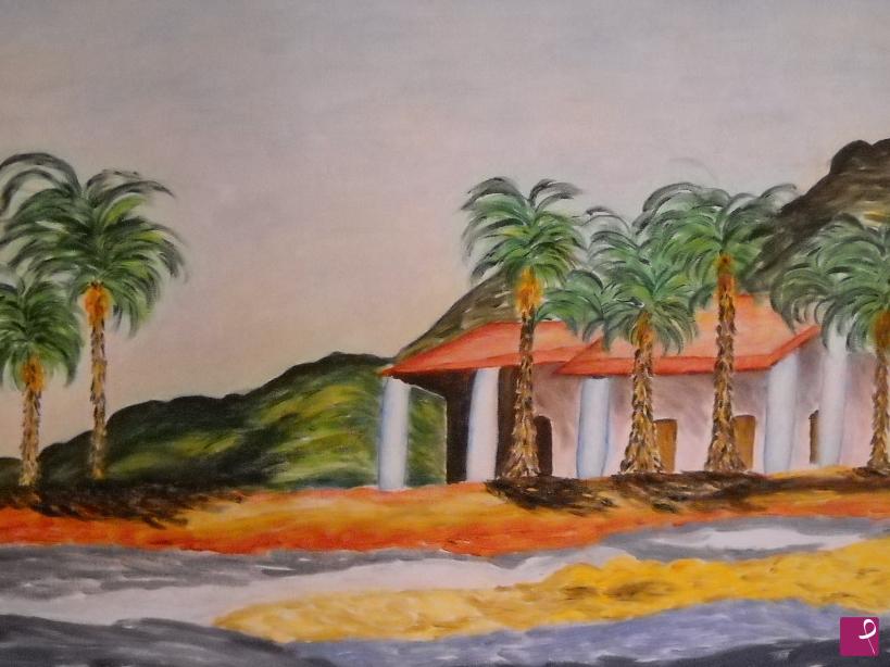 quadri in vendita online - Casa sulla spiaggia